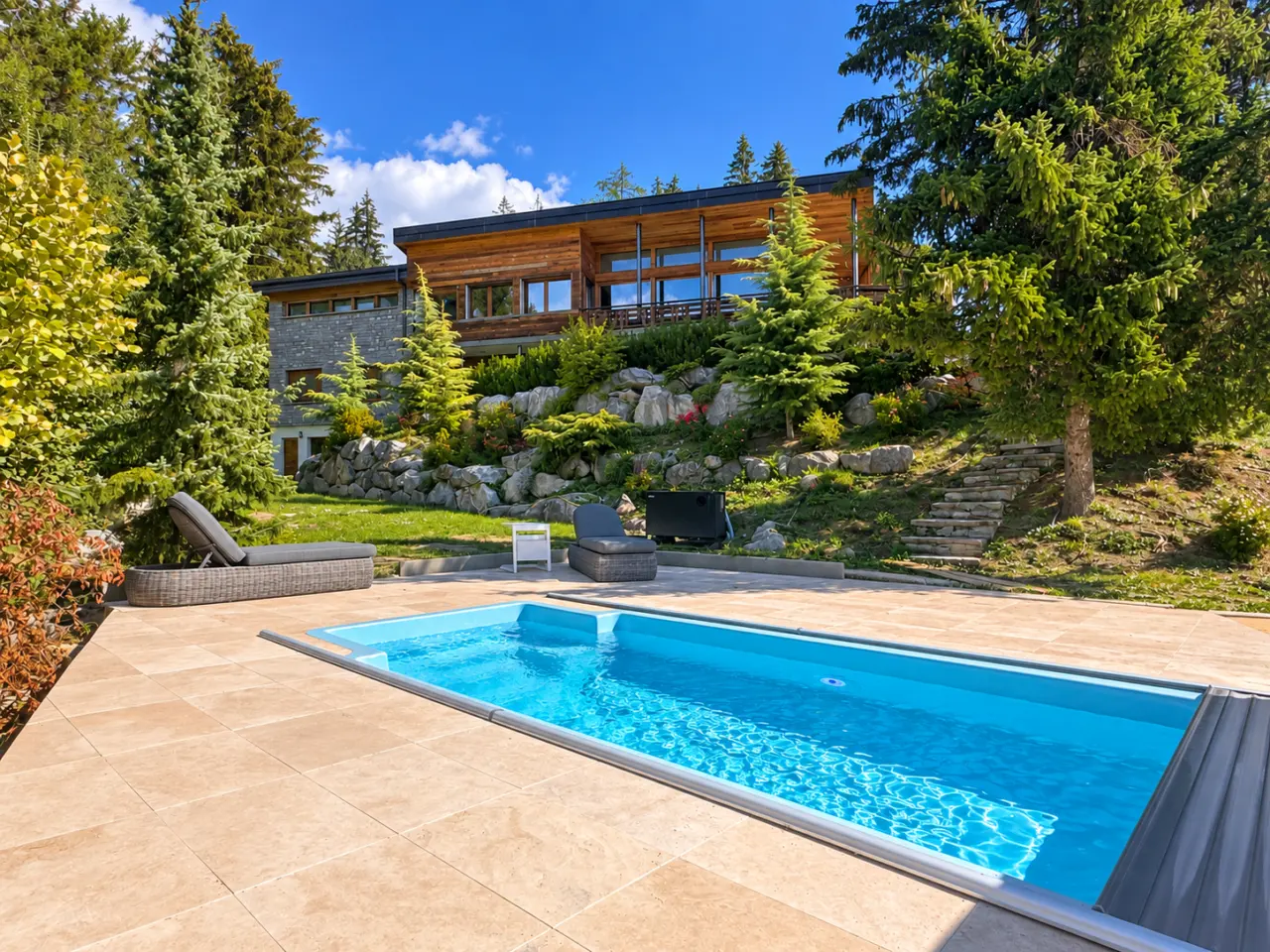 Exceptional chalet with private swimming pool — 1