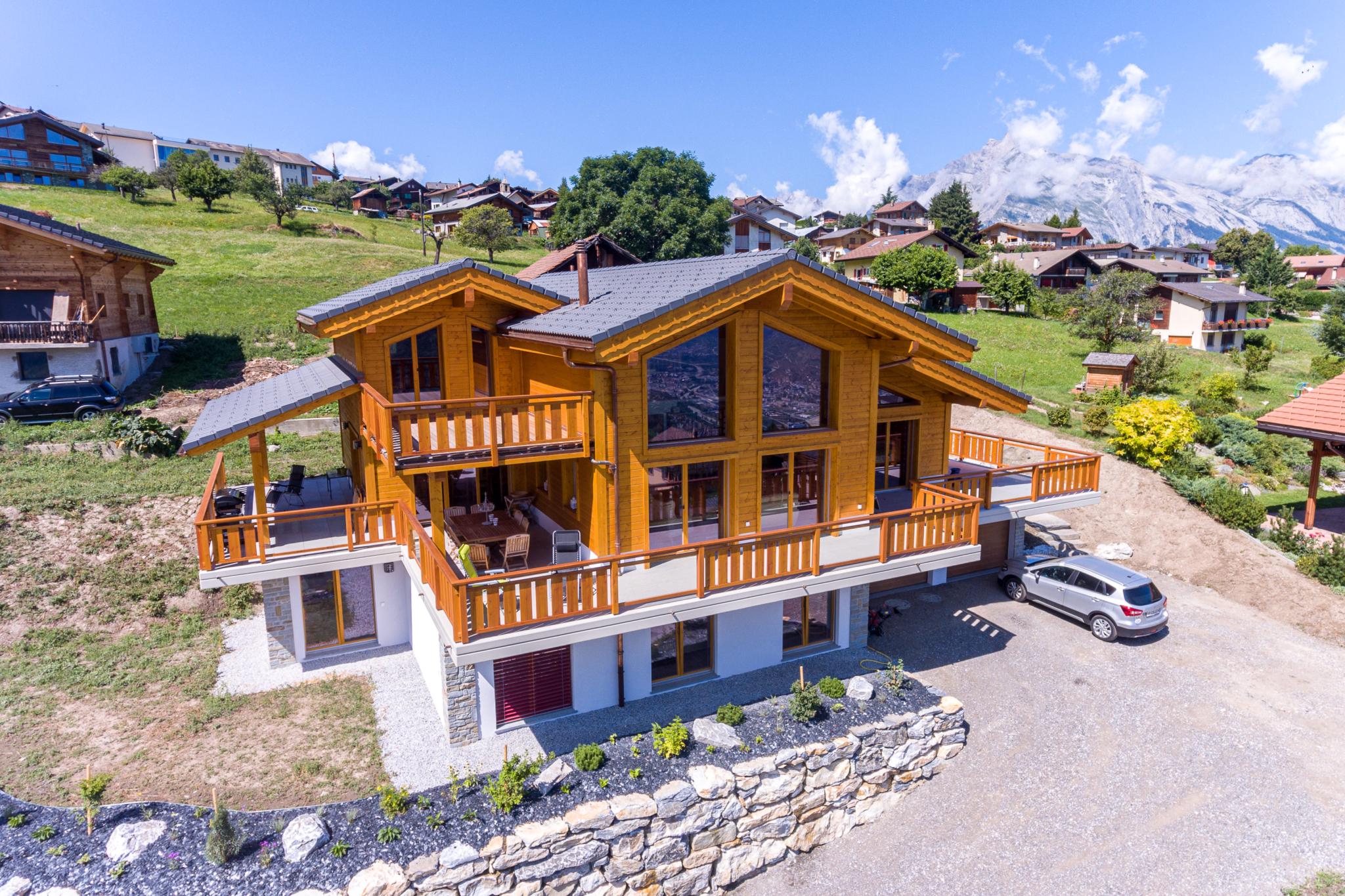 Magnificent chalet with breathtaking view in Sornard