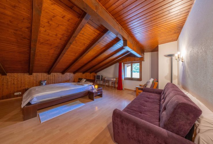 Dachwohnung und durchgehende Wohnung im Zentrum des Dorfs