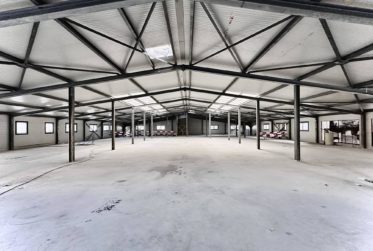 Modular commercial hall with approved building permit