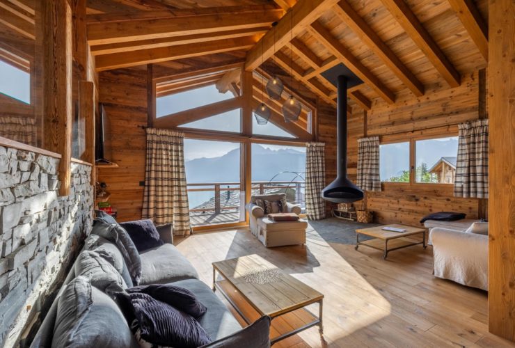 Luxuriöses Chalet mit 2 Wohnungen und atemberaubender Aussicht