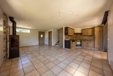 Villa with wellness area surrounded by apricot fields