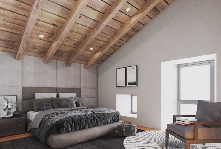 Dulex under construction with large terrace