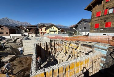 Villa im Bau 10 min von Sion entfernt