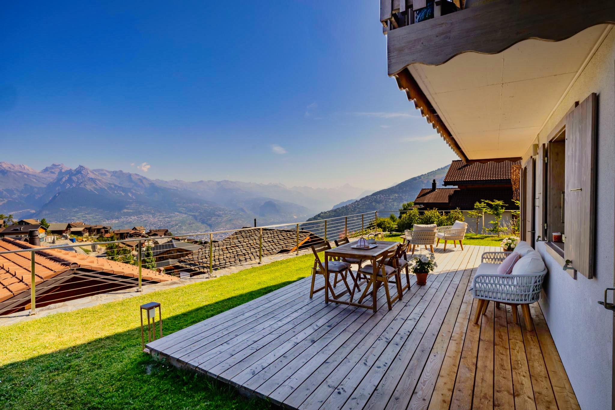 Chalet cosy avec vue panoramique