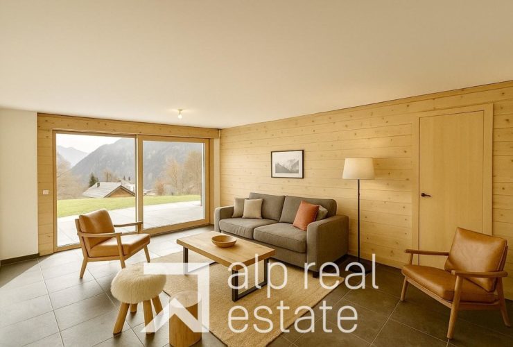 New 1-bedroom apartment with South-facing terrace and mountain views