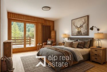 Spacious 3.5-room flat with panoramic balcony in the heart of the resort