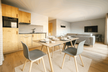 Ski-in/ski-out apartment in a hotel residence