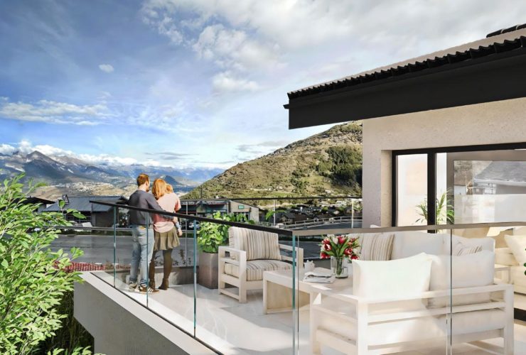 2,5 Zimmer in einem Neubau mit Terrasse