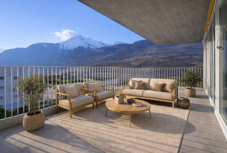 Magnifique attique de 4,5 pièces avec grand balcon