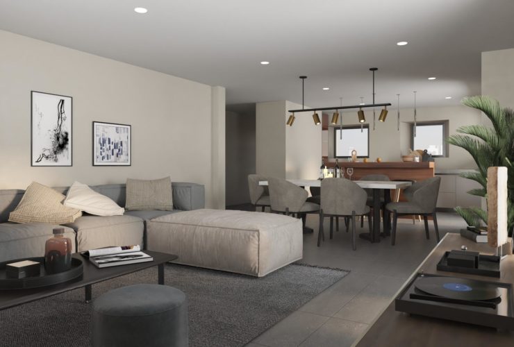 Flat under construction with large terrace