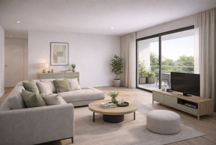 3.5p flat in new development opposite Sierre Golf Club