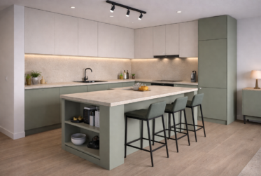 2.5p flat with garden in new development opposite Sierre Golf Club