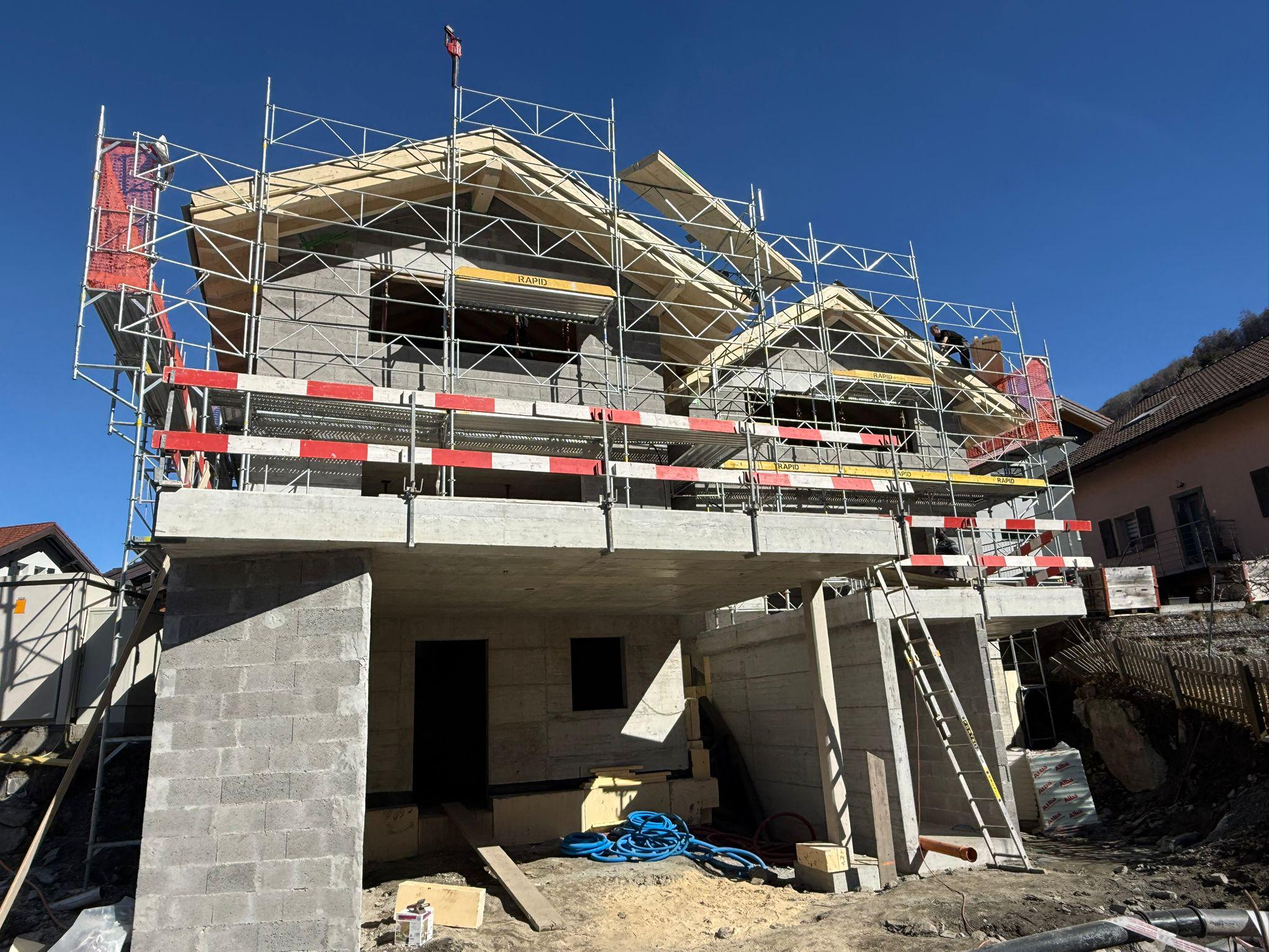 Villa under construction 10 min from Sion