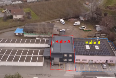 Grande halle industrielle de 426 m² avec bureaux (HALLE B)