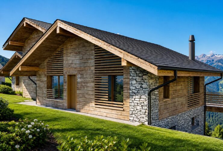 Magnifique chalet sur plan en résidence principale