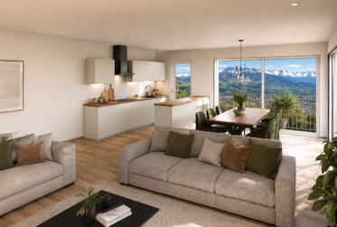 Stunning new apartment with panoramic views