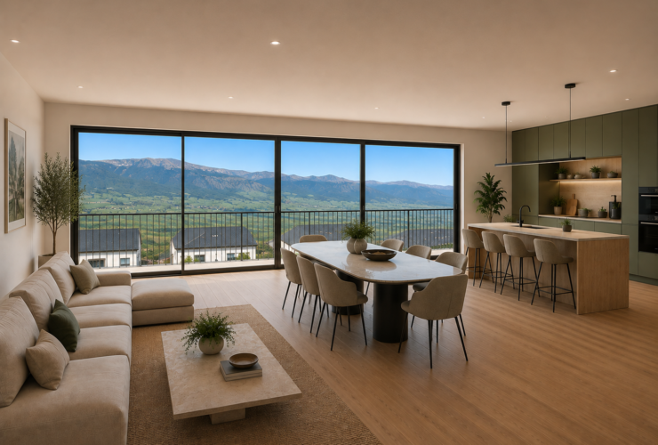 Neubauvilla – Außergewöhnlicher Panoramablick auf die Alpen