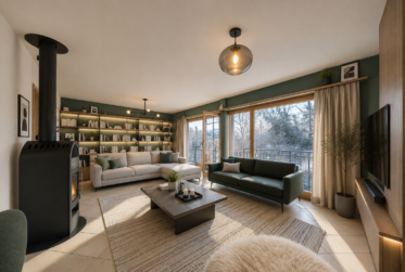 Superb family home with heated veranda and open views